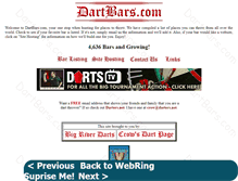 Tablet Screenshot of dartbars.com